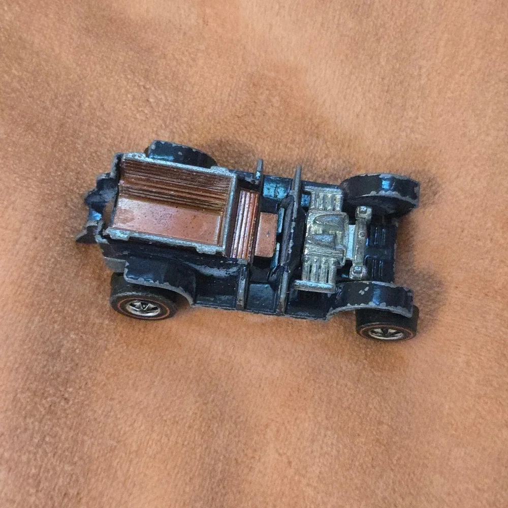 VTG Hot Wheels Paddy Wagon Blue Diecast Model Car 1969 Redline Hong Kong No Roof